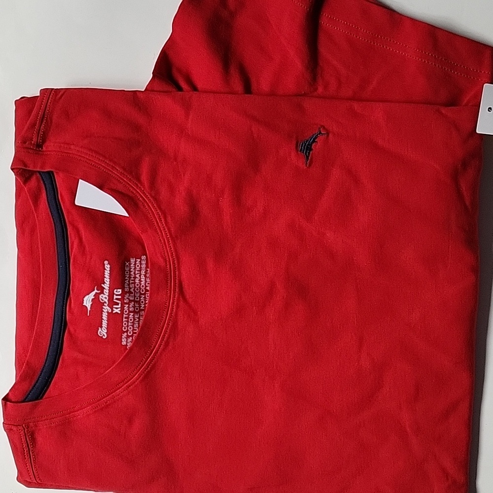 Tommy Bahama mens t-shirt Embroidered logo Size M L XL red